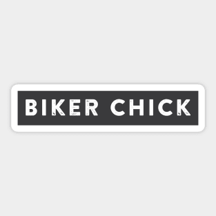 biker chick Sticker